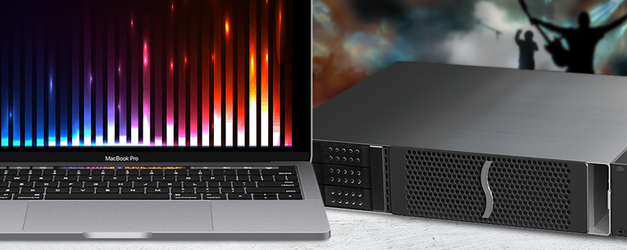 Echo Express III-R (Thunderbolt 3 Edition) with MacBook Pro