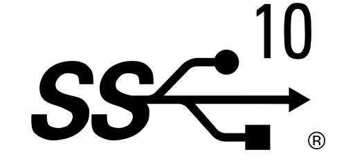 10Gbps USB 3.2 Gen 2 icon.