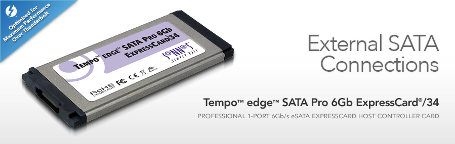 Tempo edge SATA Pro 6Gb ExpressCard/34