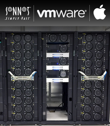 RackMac Pro with Two Mac Pros Installed