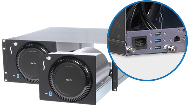 RackMac Pro with Two Mac Pros Installed