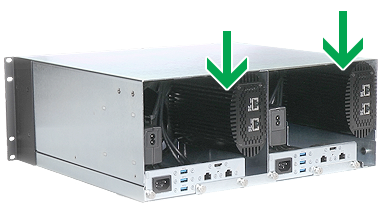 RackMac Pro with Two Mac Pros Installed