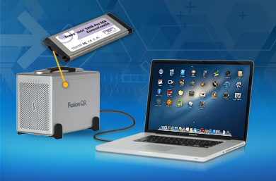 Tempo edge SATA Pro G6b ExpressCard/34 Connected to Fusion Storage System